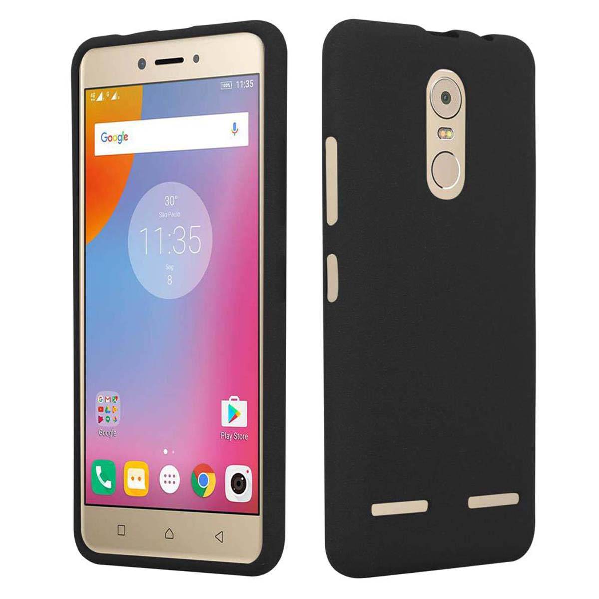 Cadorabo Schutzhülle für Lenovo K6 / K6 POWER Hülle in Schwarz Handyhülle TPU Etui Cover Case
