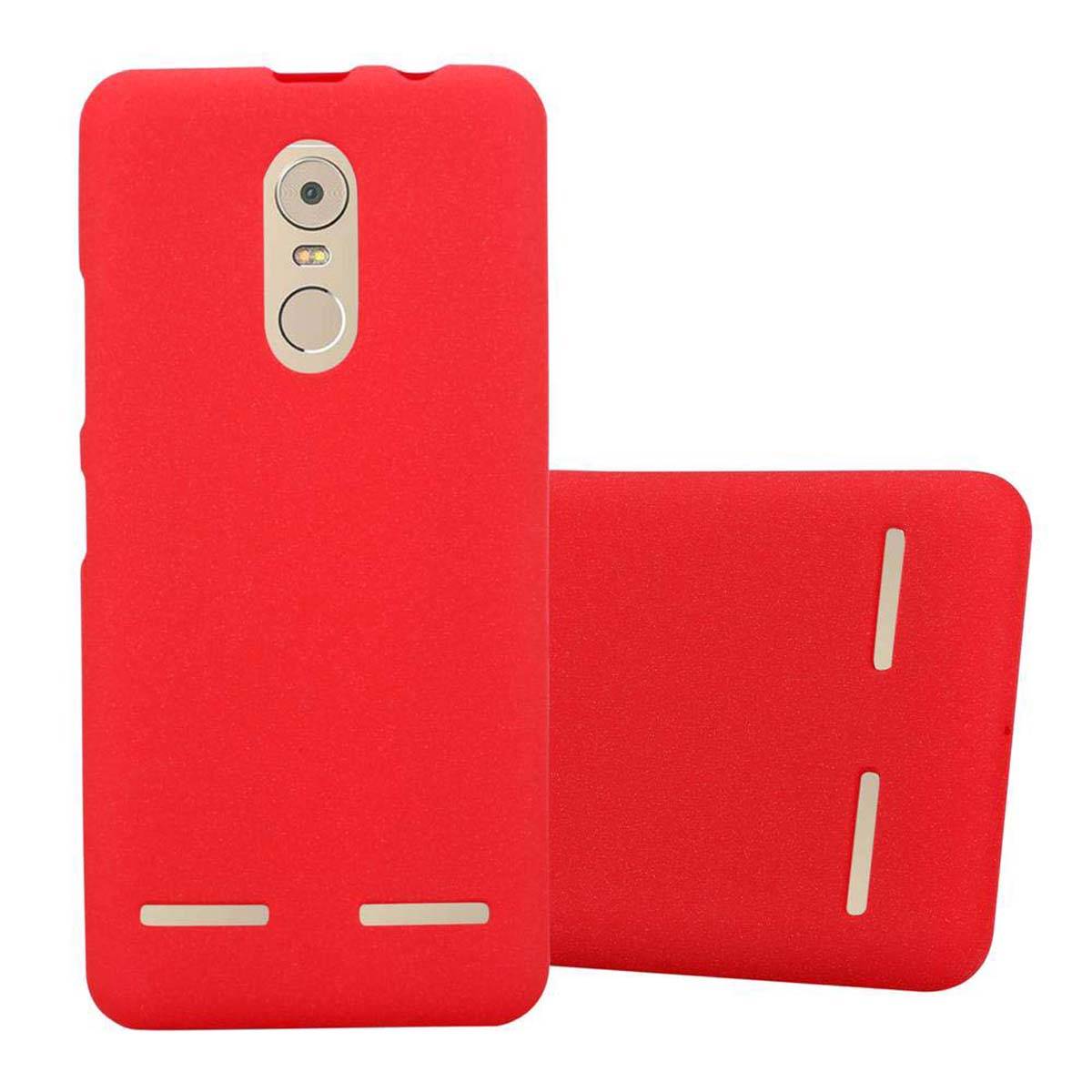 Cadorabo Schutzhülle für Lenovo K6 / K6 POWER Hülle in Rot Handyhülle TPU Etui Cover Case
