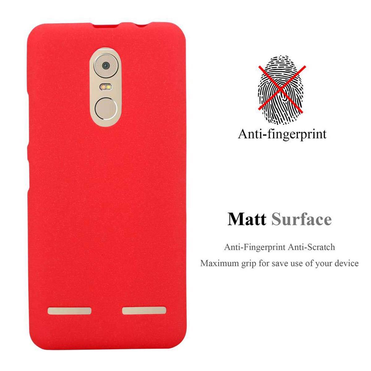Cadorabo Schutzhülle für Lenovo K6 / K6 POWER Hülle in Rot Handyhülle TPU Etui Cover Case