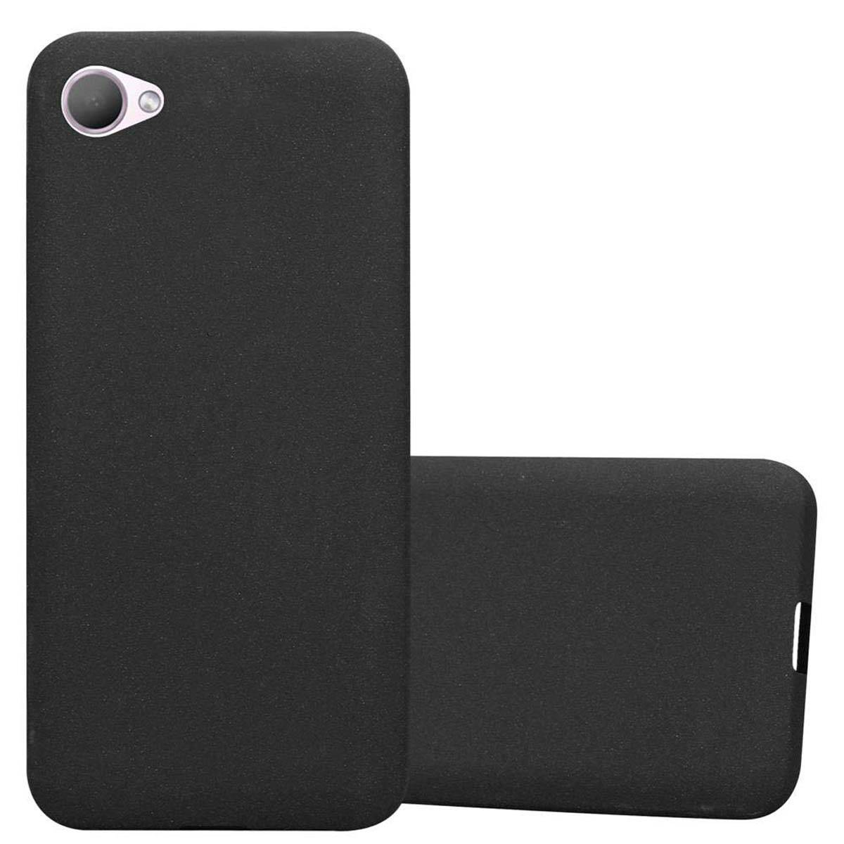 Cadorabo Schutzhülle für HTC Desire 12 Hülle in Schwarz Handyhülle TPU Etui Cover Case