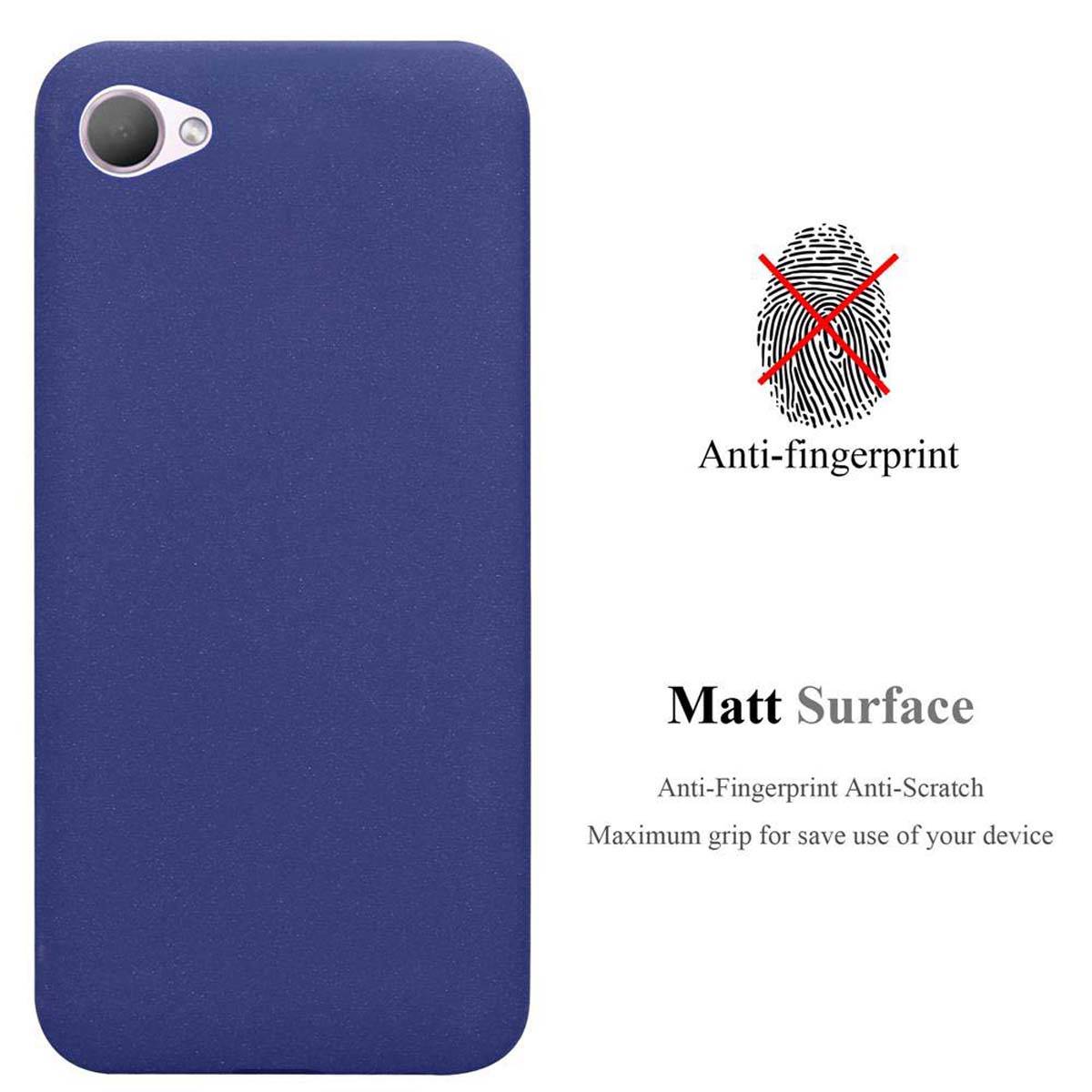Cadorabo Schutzhülle für HTC Desire 12 Hülle in Blau Handyhülle TPU Etui Cover Case