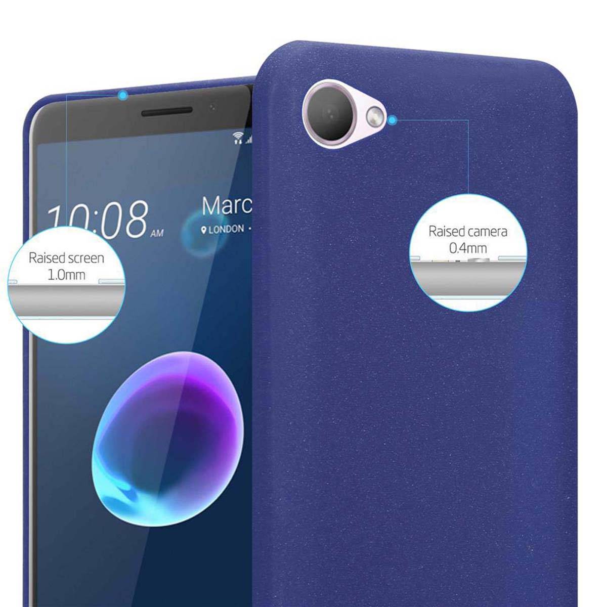 Cadorabo Schutzhülle für HTC Desire 12 Hülle in Blau Handyhülle TPU Etui Cover Case