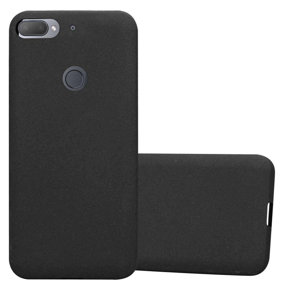 Cadorabo Schutzhülle für HTC Desire 12 PLUS Hülle in Schwarz Handyhülle TPU Etui Cover Case
