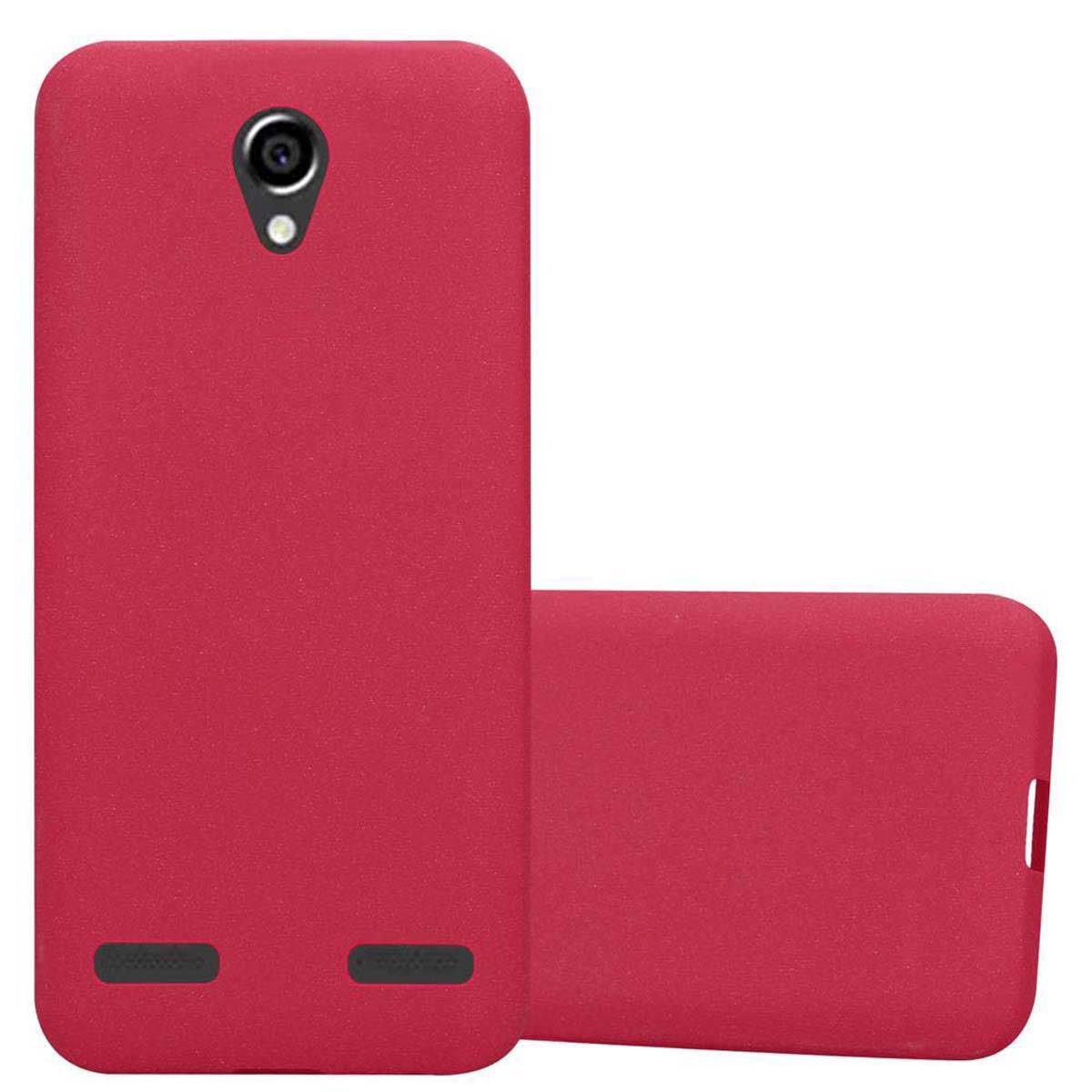 Cadorabo Schutzhülle für ZTE Blade L7 Hülle in Rot Handyhülle TPU Etui Cover Case