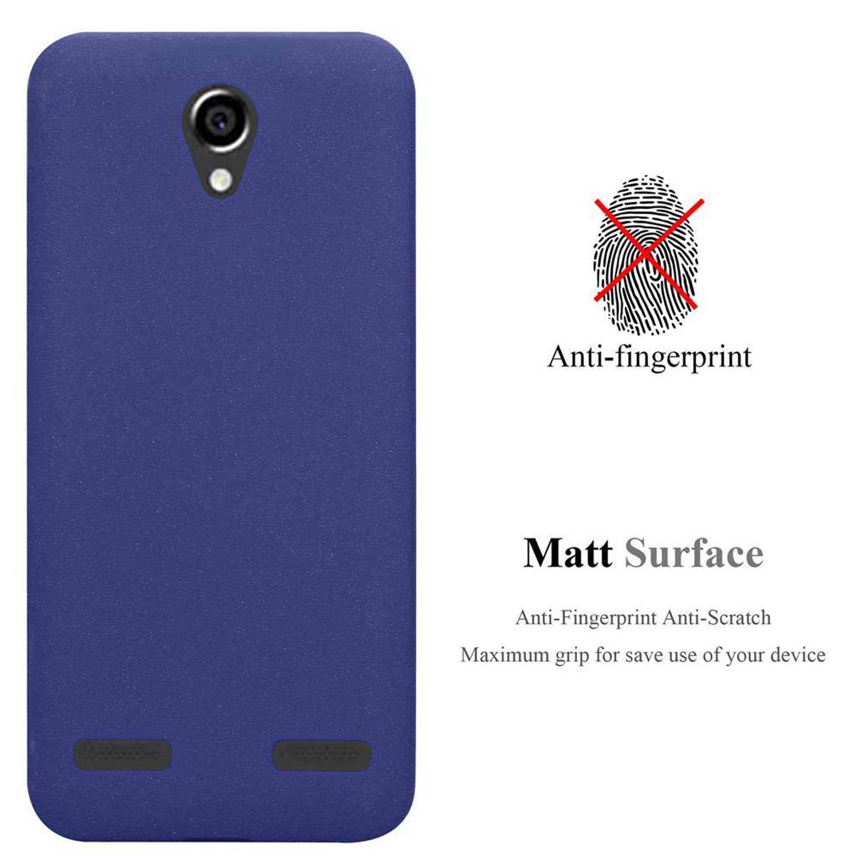 Cadorabo Schutzhülle für ZTE Blade L7 Hülle in Blau Handyhülle TPU Etui Cover Case