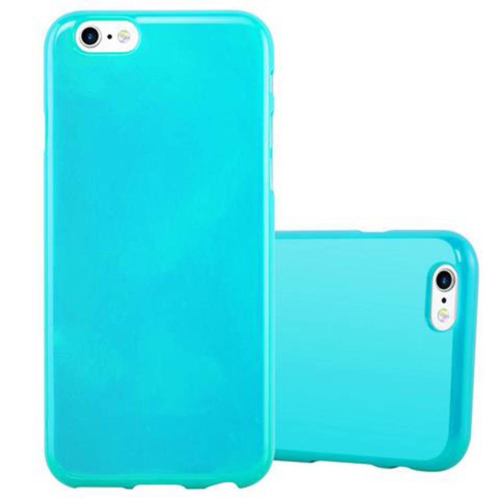 Cadorabo Schutzhülle für Apple iPhone 6 / 6S Hülle in Blau TPU Etui Hülle Case Cover