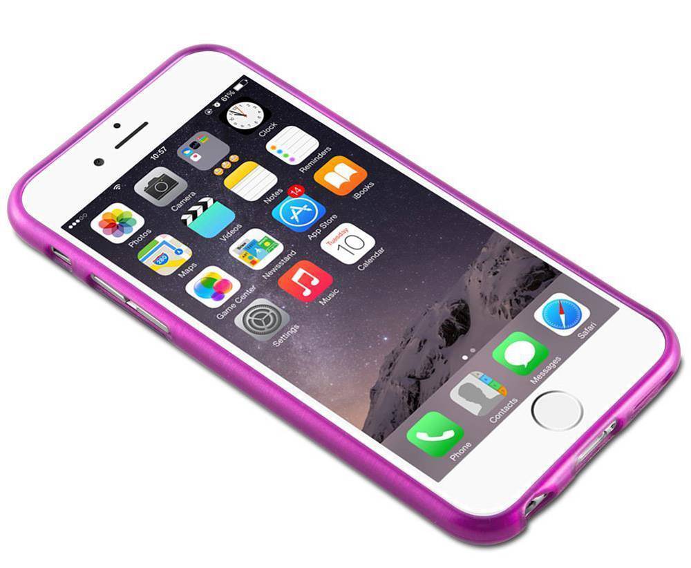 Cadorabo Hülle für Apple iPhone 6 / 6S Schutz Hülle in Rosa Schutzhülle TPU Silikon Etui Case Cover