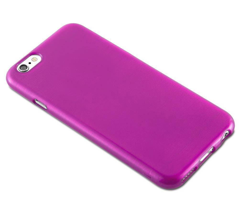 Cadorabo Hülle für Apple iPhone 6 / 6S Schutz Hülle in Rosa Schutzhülle TPU Silikon Etui Case Cover