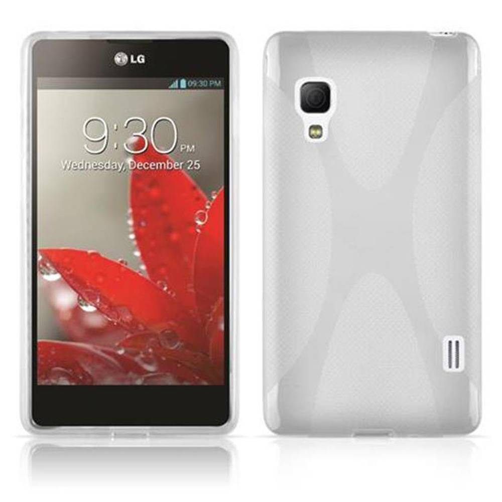 Cadorabo Schutzhülle für LG L5 II (2. SIM) Hülle in Transparent Handyhülle Case TPU Silikon Etui