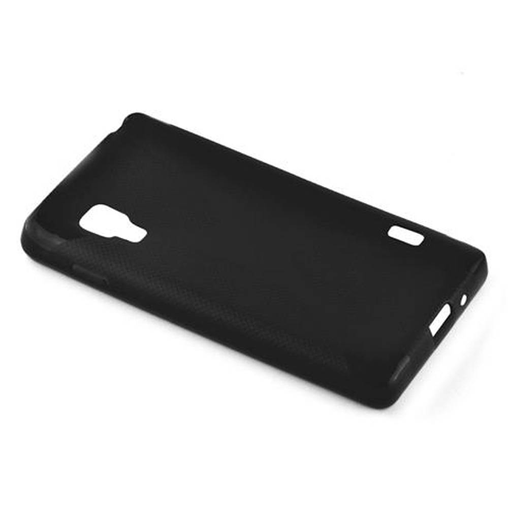 Cadorabo Schutzhülle für LG L5 II (2. SIM) Hülle in Schwarz Handyhülle Case TPU Silikon Etui
