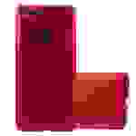 Cadorabo Schutzhülle für Huawei P SMART 2018 / Enjoy 7S Hülle in Rot Handyhülle TPU Silikon Etui Cover Case