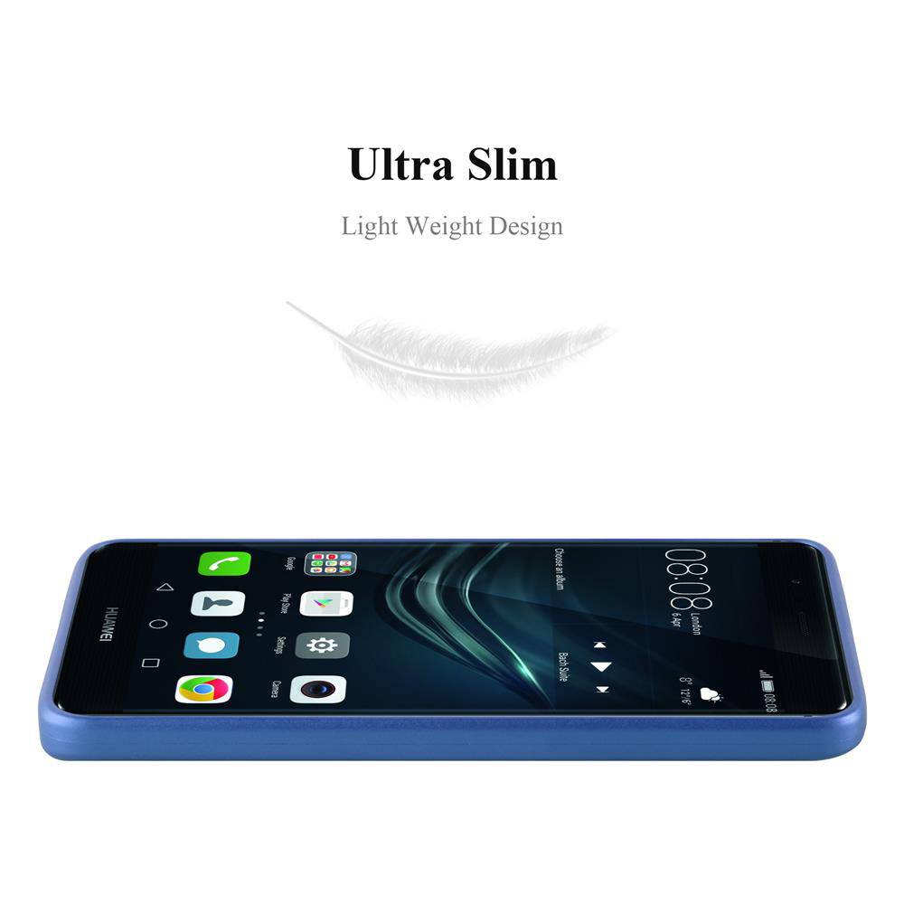 Cadorabo Schutzhülle für Huawei P9 PLUS Hülle in Blau Handyhülle TPU Silikon Etui Cover Case