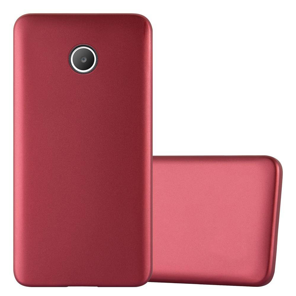 Cadorabo Schutzhülle für Huawei Y3 / Y3C / Y330 / Y331 / Y360 Hülle in Rot Handyhülle TPU Silikon Etui Cover Case