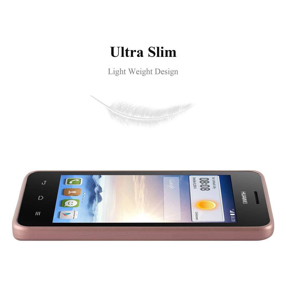 Cadorabo Schutzhülle für Huawei Y3 / Y3C / Y330 / Y331 / Y360 Hülle in Rosa Handyhülle TPU Silikon Etui Cover Case