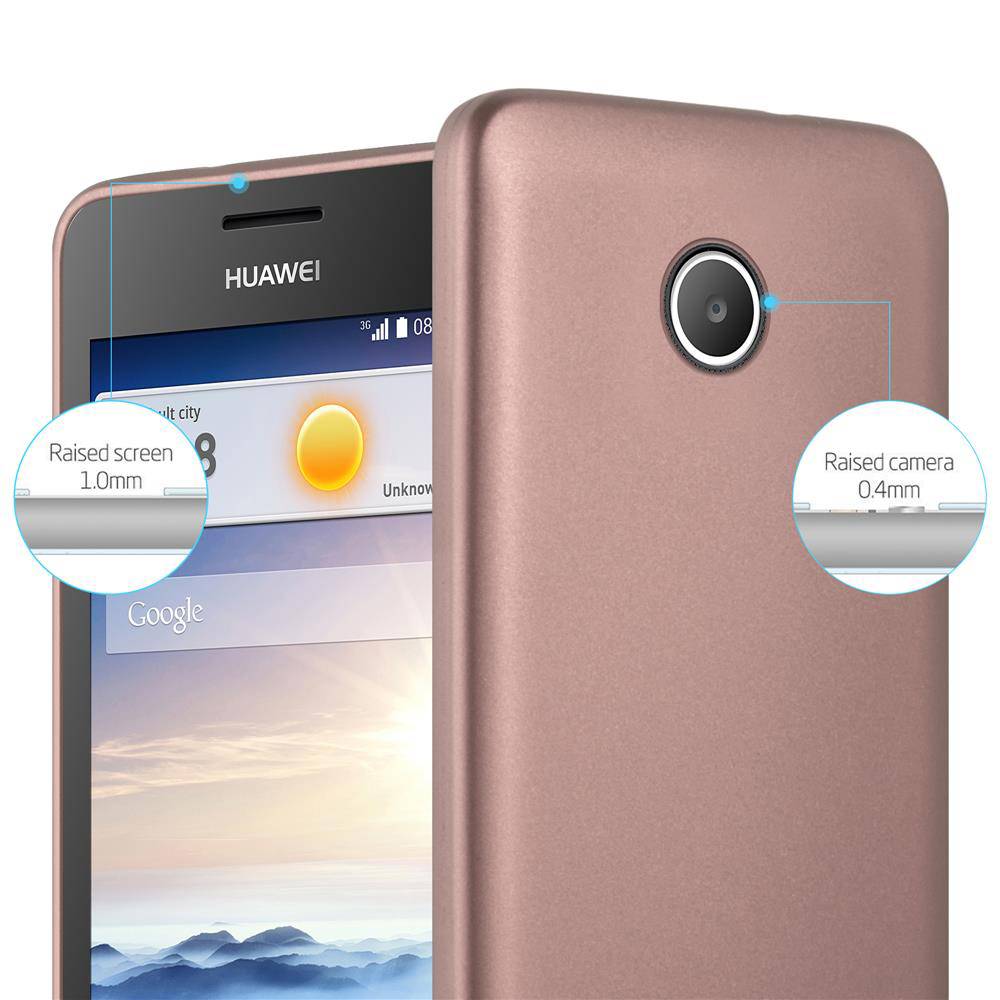 Cadorabo Schutzhülle für Huawei Y3 / Y3C / Y330 / Y331 / Y360 Hülle in Rosa Handyhülle TPU Silikon Etui Cover Case