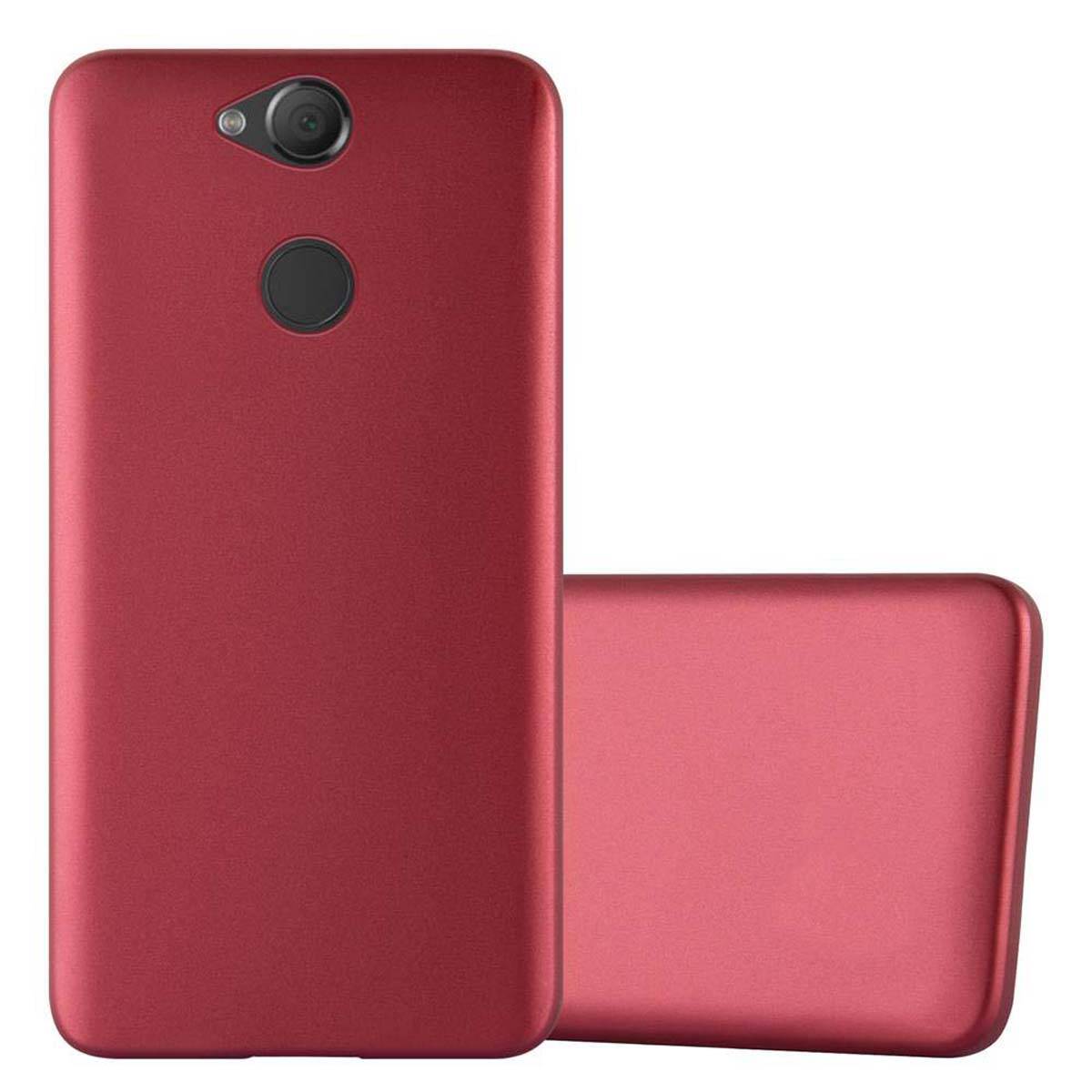 Cadorabo Schutzhülle für Sony Xperia XA2 Hülle in Rot Handyhülle TPU Silikon Etui Cover Case
