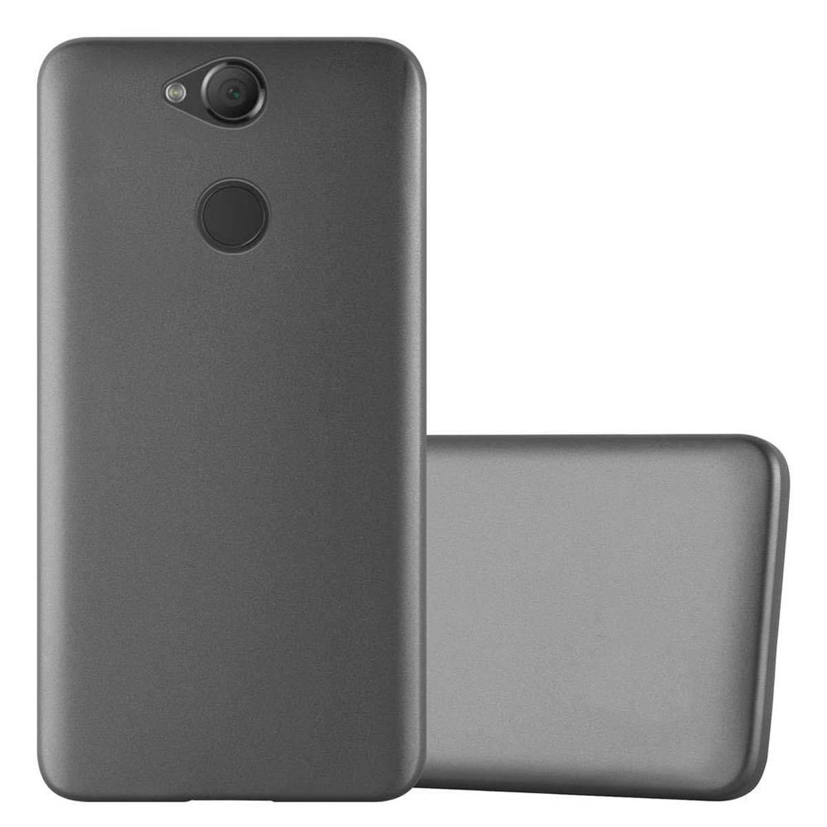 Cadorabo Schutzhülle für Sony Xperia XA2 Hülle in Grau Handyhülle TPU Silikon Etui Cover Case