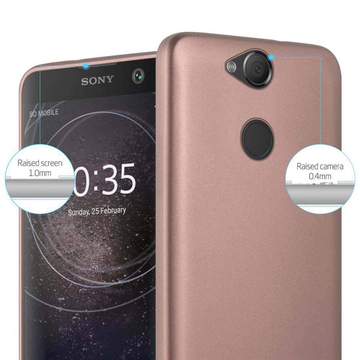 Cadorabo Schutzhülle für Sony Xperia XA2 Hülle in Rosa Handyhülle TPU Silikon Etui Cover Case