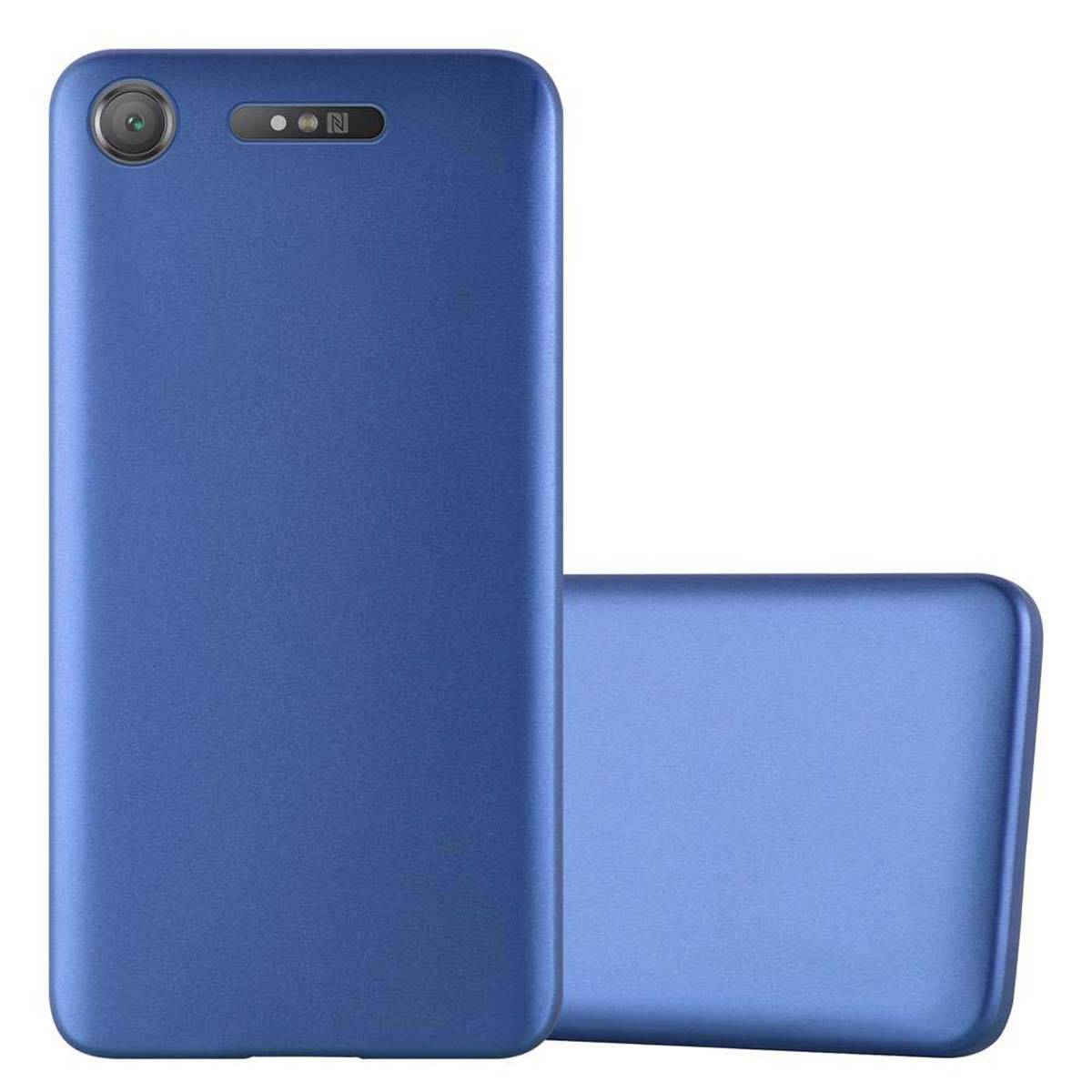 Cadorabo Schutzhülle für Sony Xperia XZ1 Hülle in Blau Handyhülle TPU Silikon Etui Cover Case