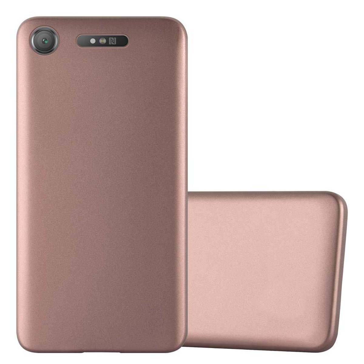 Cadorabo Schutzhülle für Sony Xperia XZ1 Hülle in Rosa Handyhülle TPU Silikon Etui Cover Case