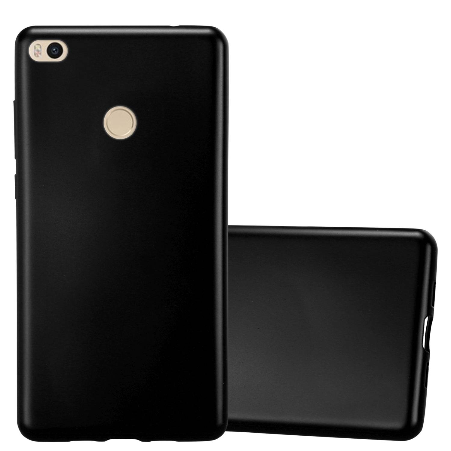 Cadorabo Schutzhülle für Xiaomi Mi MAX 2 Hülle in Schwarz Handyhülle TPU Silikon Etui Cover Case
