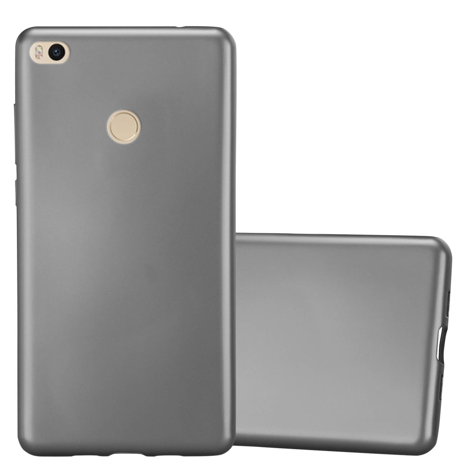 Cadorabo Schutzhülle für Xiaomi Mi MAX 2 Hülle in Grau Handyhülle TPU Silikon Etui Cover Case