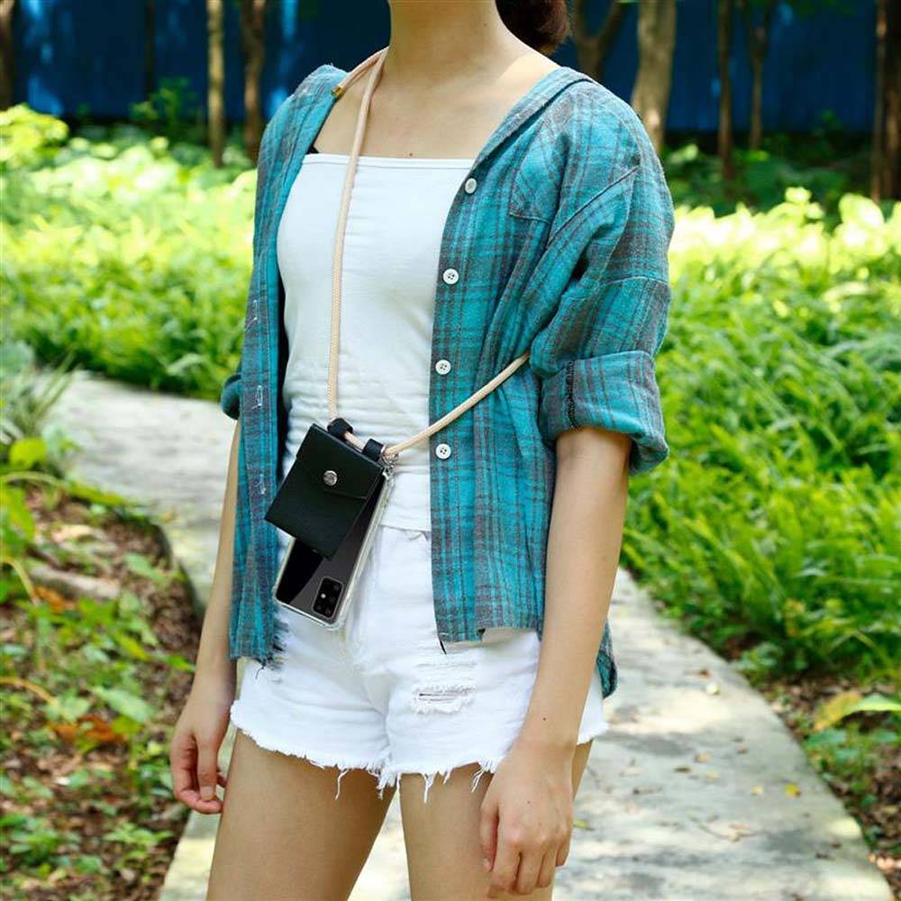 Cadorabo Schutzhülle für Samsung Galaxy S20 PLUS Hülle in Rosa Handy Kette Kordel abnehmbares Etui