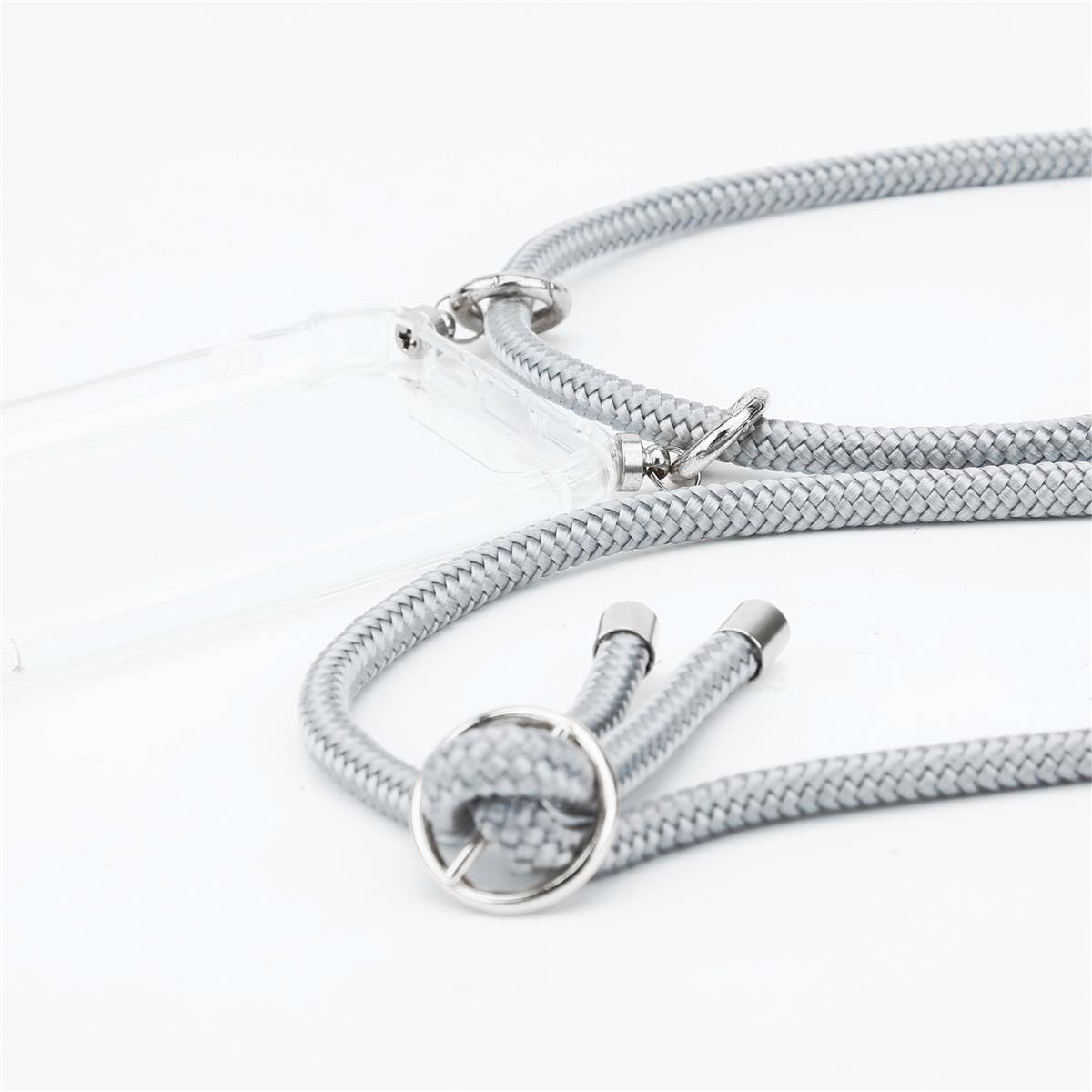 Cadorabo Schutzhülle für Huawei Google NEXUS 6P Hülle in Grau Handy Kette Kordel abnehmbares Etui