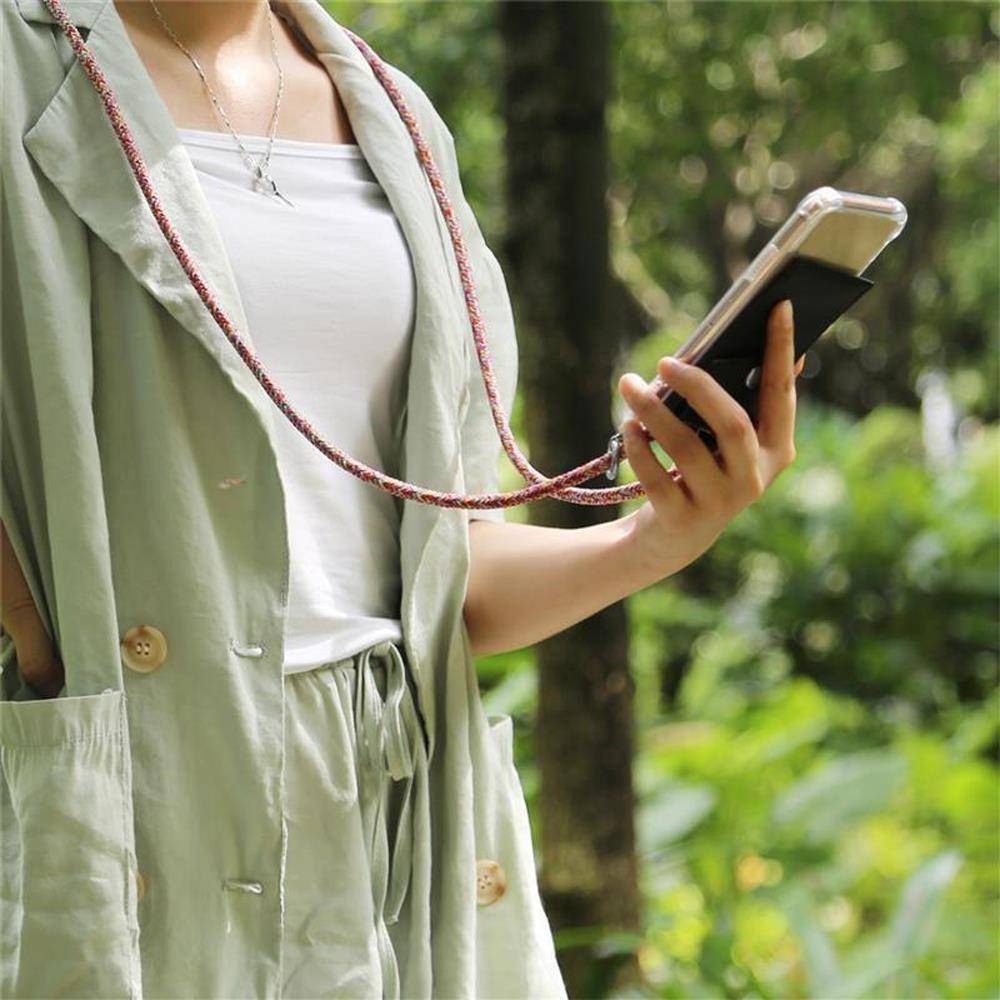 Cadorabo Schutzhülle für Honor 9 Hülle in Rot Handy Kette Kordel abnehmbares Etui