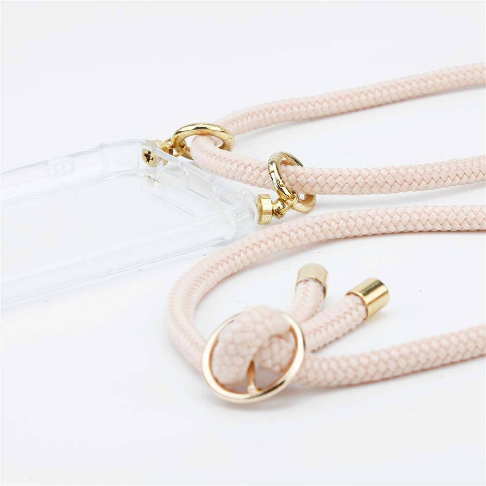 Cadorabo Hülle für Samsung Galaxy S20 Schutzhülle in Rosa Handy Kette Silikon Kordel abnehmbares Etui