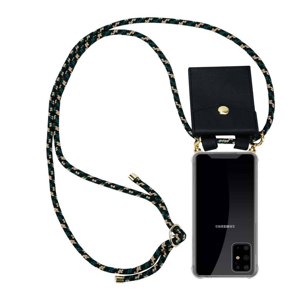 Cadorabo Hülle für Samsung Galaxy S20 PLUS Schutzhülle in Braun Handy Kette Silikon Kordel abnehmbares Etui