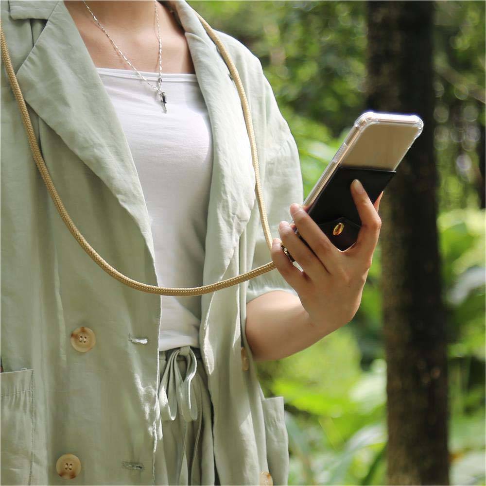 Cadorabo Hülle für Samsung Galaxy S20 PLUS Schutzhülle in Braun Handy Kette Silikon Kordel abnehmbares Etui