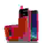 Cadorabo Hülle für Samsung Galaxy S8 Schutz Hülle in Rot Handyhülle TPU Etui herausziehbare Karten-Steckplätzen