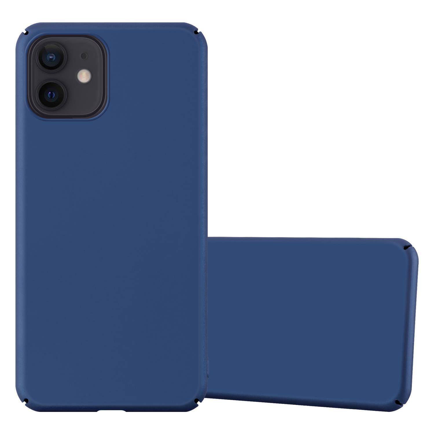Cadorabo Hülle für Apple iPhone 12 / 12 PRO Schutzhülle in Blau Hard Case Handy Hülle Etui