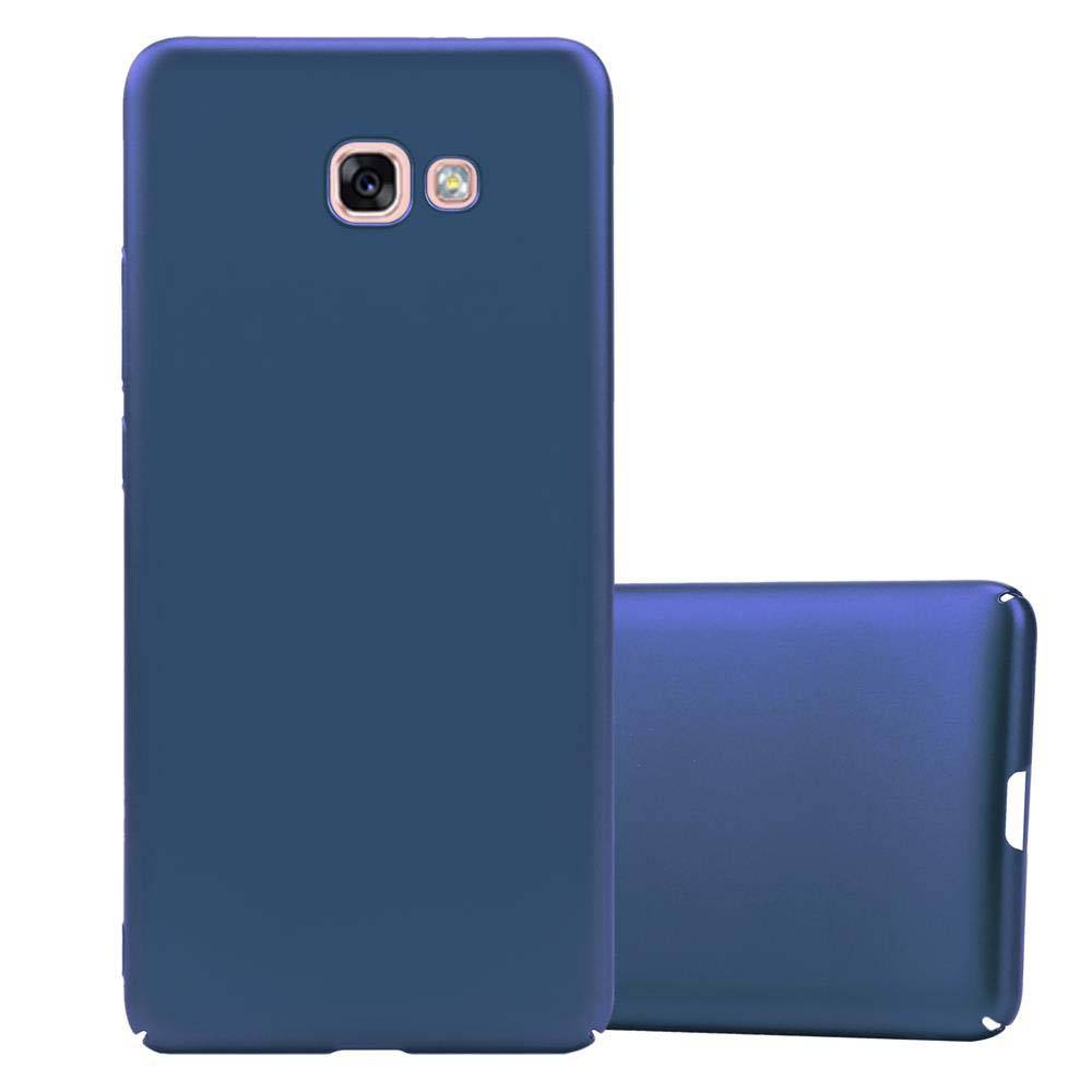 Cadorabo Hülle für Samsung Galaxy A7 2017 Schutzhülle in Blau Hard Case Handy Hülle Etui
