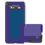 Cadorabo Hülle für Samsung Galaxy J7 2015 Schutzhülle in Blau Hard Case Handy Hülle Etui