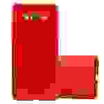 Cadorabo Hülle für Samsung Galaxy J7 2015 Schutzhülle in Rot Hard Case Handy Hülle Etui