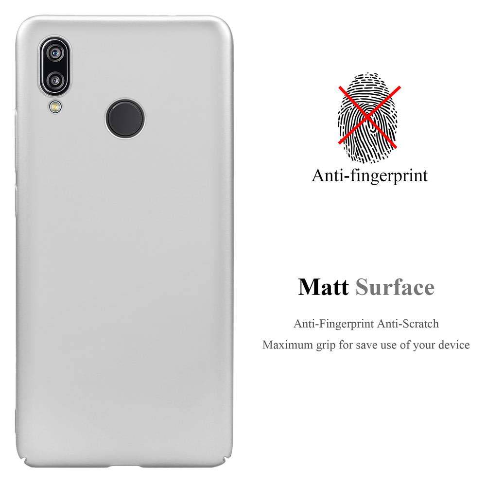 Cadorabo Hülle für Huawei P20 LITE 2018 / NOVA 3E Schutzhülle in Silber Hard Case Handy Hülle Etui