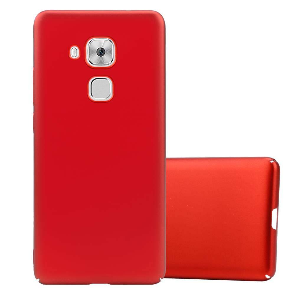 Cadorabo Hülle für Huawei NOVA PLUS Schutzhülle in Rot Hard Case Handy Hülle Etui