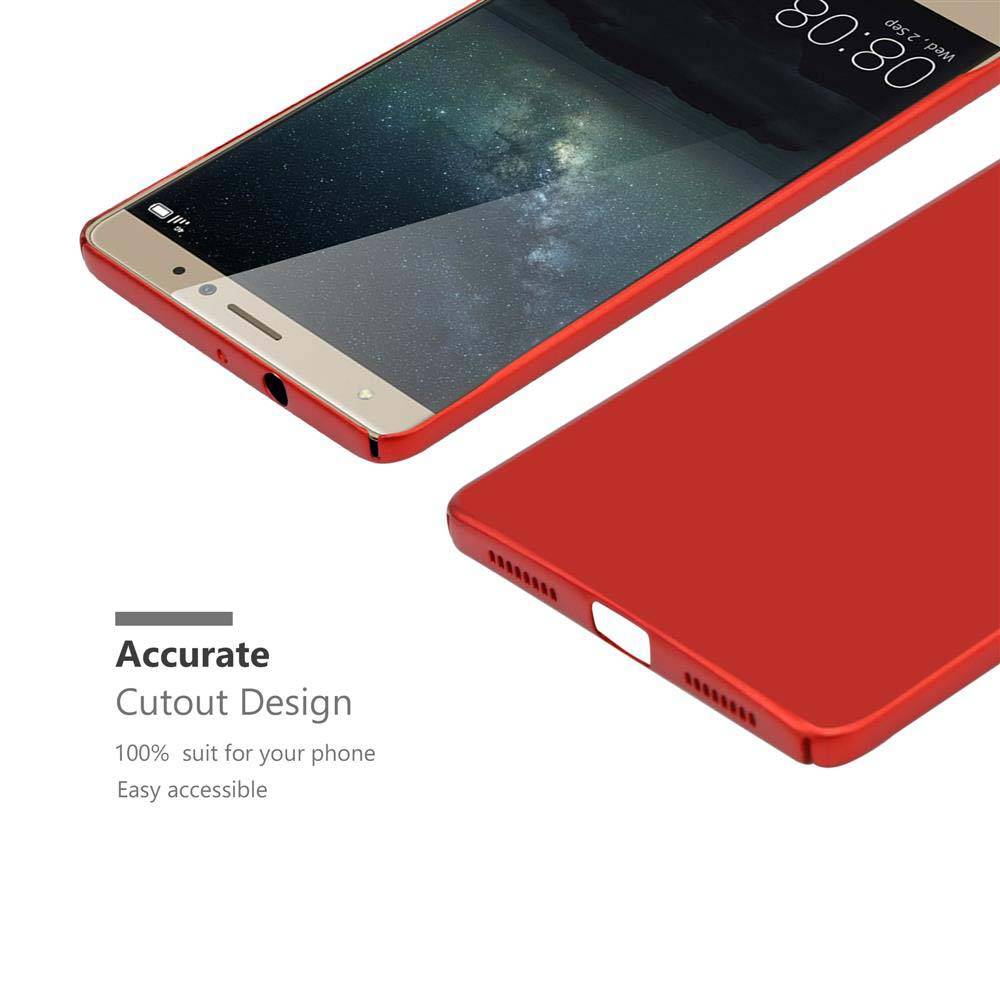 Cadorabo Hülle für Huawei MATE S Schutzhülle in Rot Hard Case Handy Hülle Etui