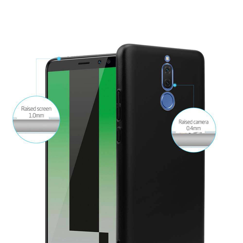 Cadorabo Hülle für Huawei MATE 10 LITE Schutzhülle in Schwarz Hard Case Handy Hülle Etui