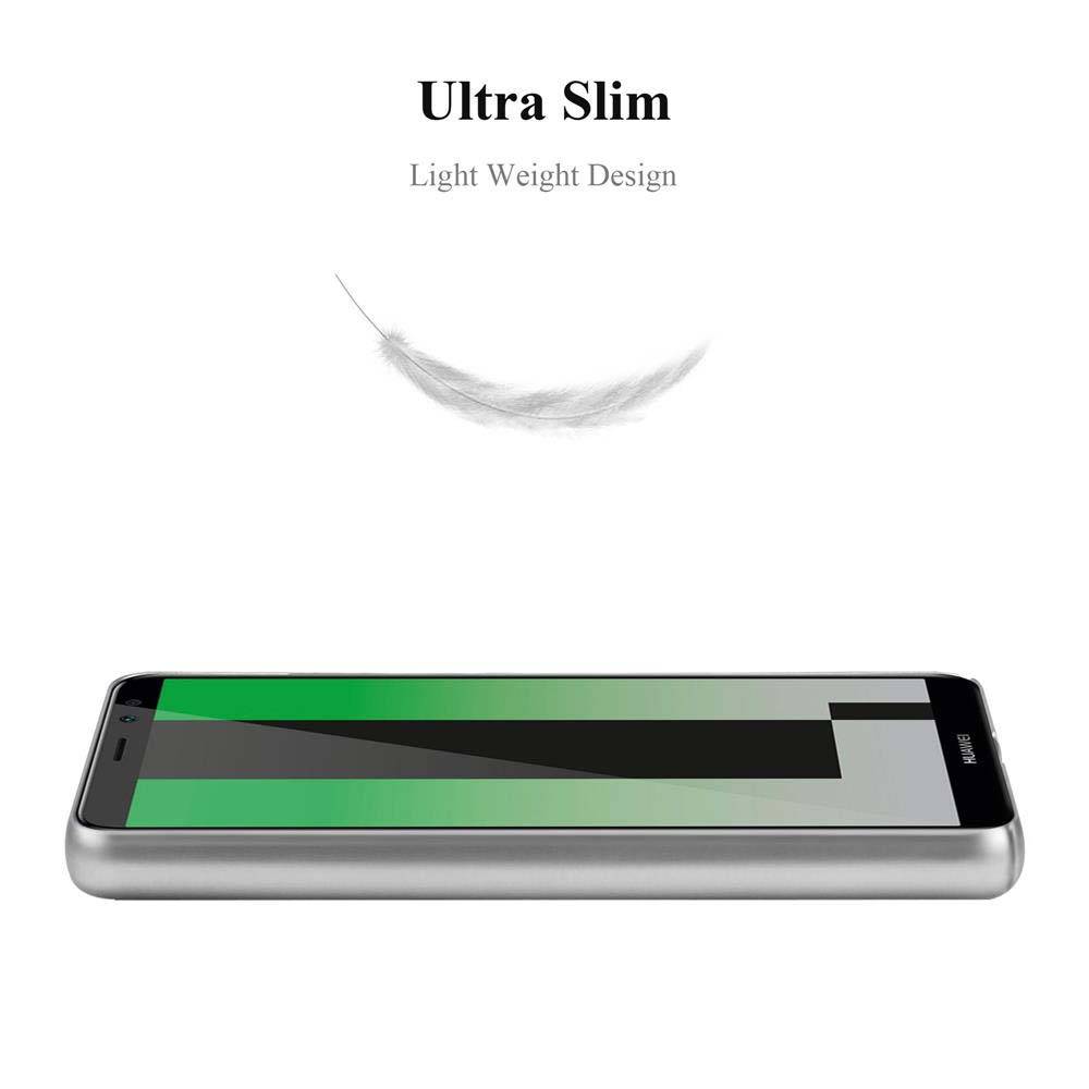 Cadorabo Hülle für Huawei MATE 10 LITE Schutzhülle in Silber Hard Case Handy Hülle Etui