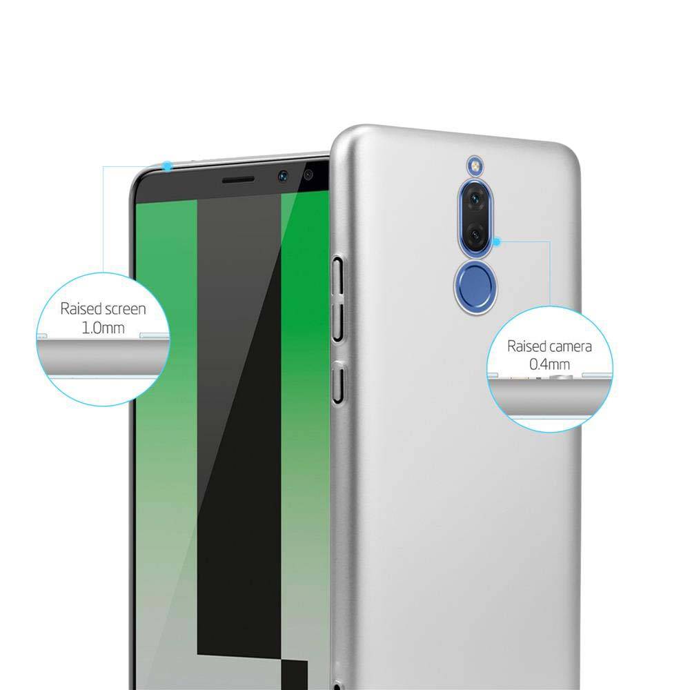 Cadorabo Hülle für Huawei MATE 10 LITE Schutzhülle in Silber Hard Case Handy Hülle Etui