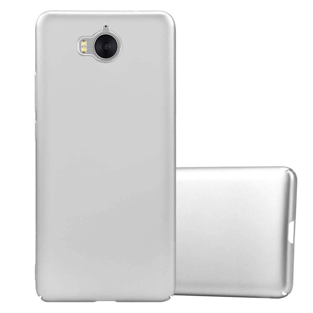 Cadorabo Hülle für Huawei Y5 2017 / Y6 2017 Schutzhülle in Silber Hard Case Handy Hülle Etui
