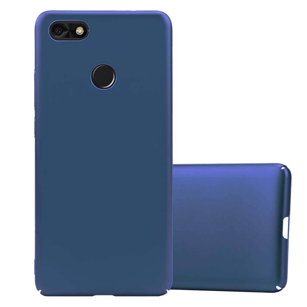 Cadorabo Hülle für Huawei Y6 PRO 2017 Schutzhülle in Blau Hard Case Handy Hülle Etui