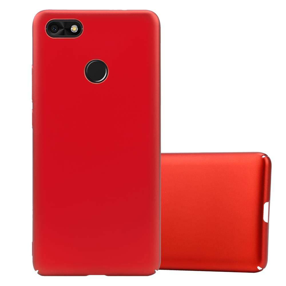 Cadorabo Hülle für Huawei Y6 PRO 2017 Schutzhülle in Rot Hard Case Handy Hülle Etui