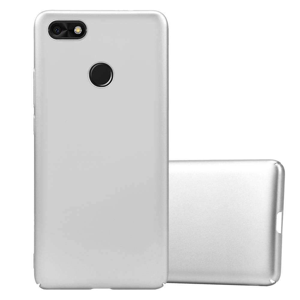 Cadorabo Hülle für Huawei Y6 PRO 2017 Schutzhülle in Silber Hard Case Handy Hülle Etui