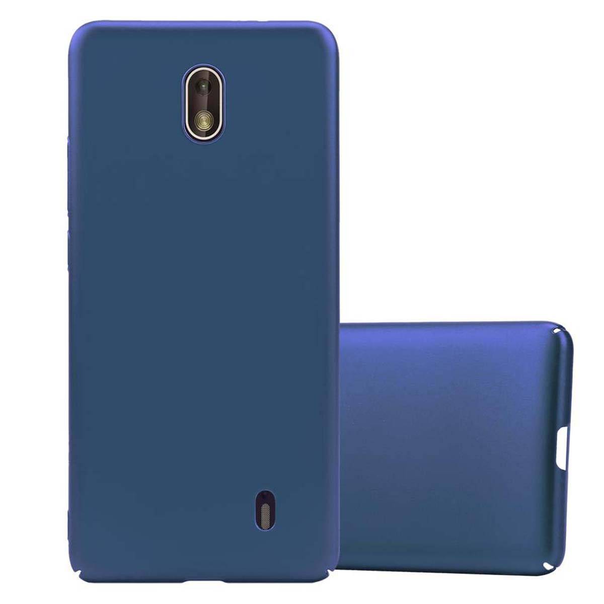 Cadorabo Hülle für Nokia 1 2018 Schutzhülle in Blau Hard Case Handy Hülle Etui