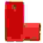 Cadorabo Hülle für Nokia 1 2018 Schutzhülle in Rot Hard Case Handy Hülle Etui