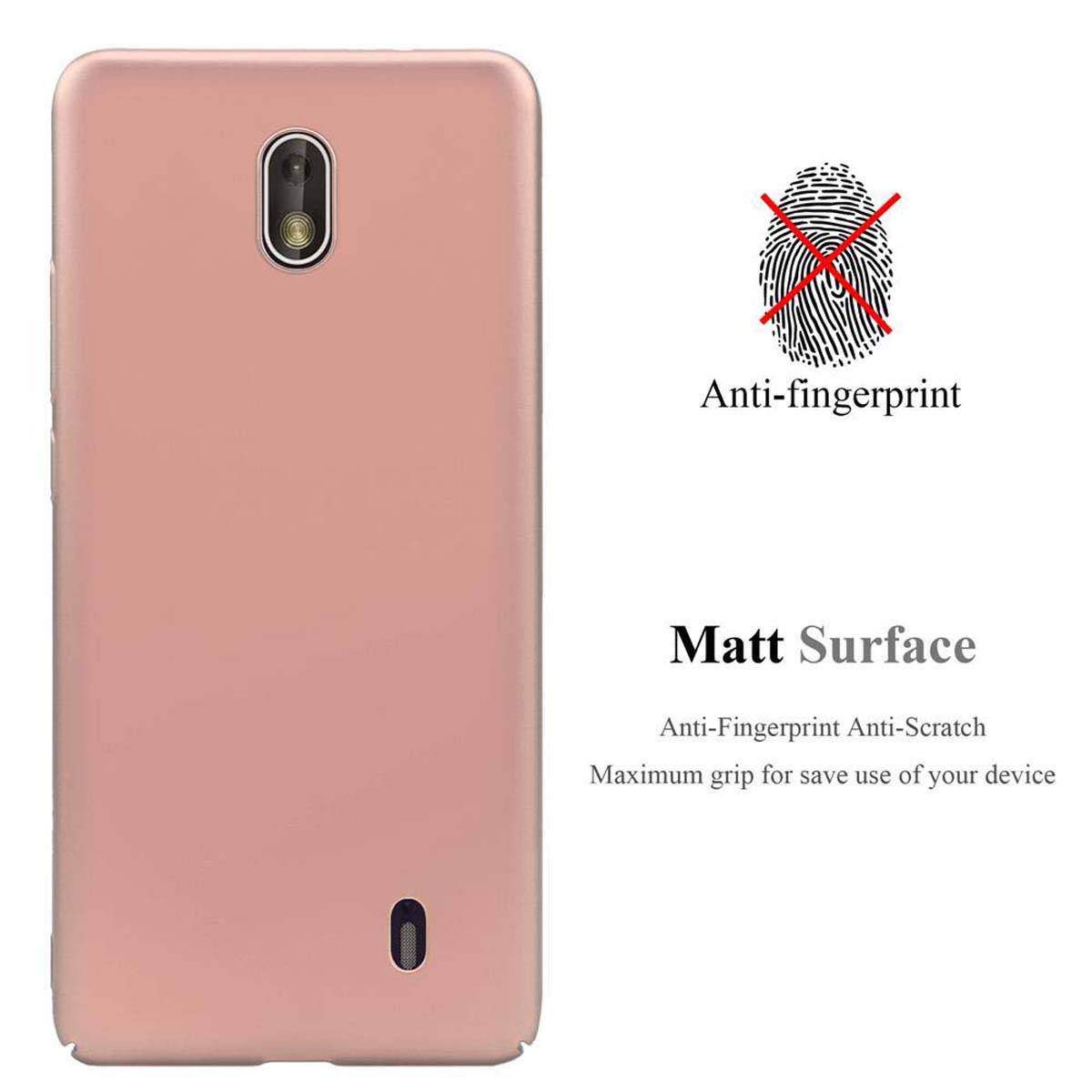 Cadorabo Hülle für Nokia 1 2018 Schutzhülle in Rosa Hard Case Handy Hülle Etui